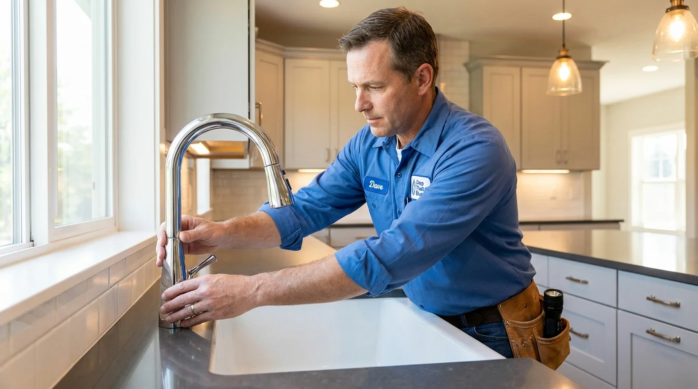 Kitchen faucet installation by Johns Plumbing LLC in Nephi